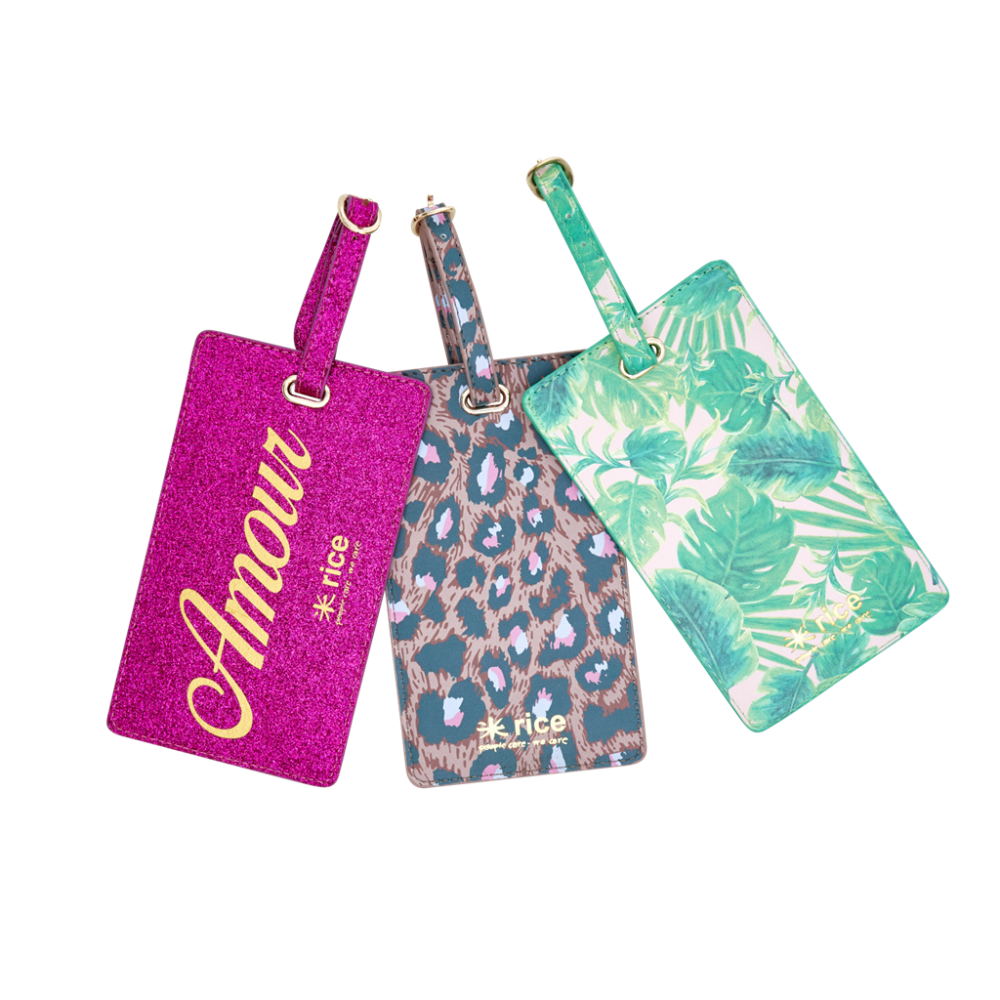 Colourful Luggage Tags by Rice DK Vibrant Home